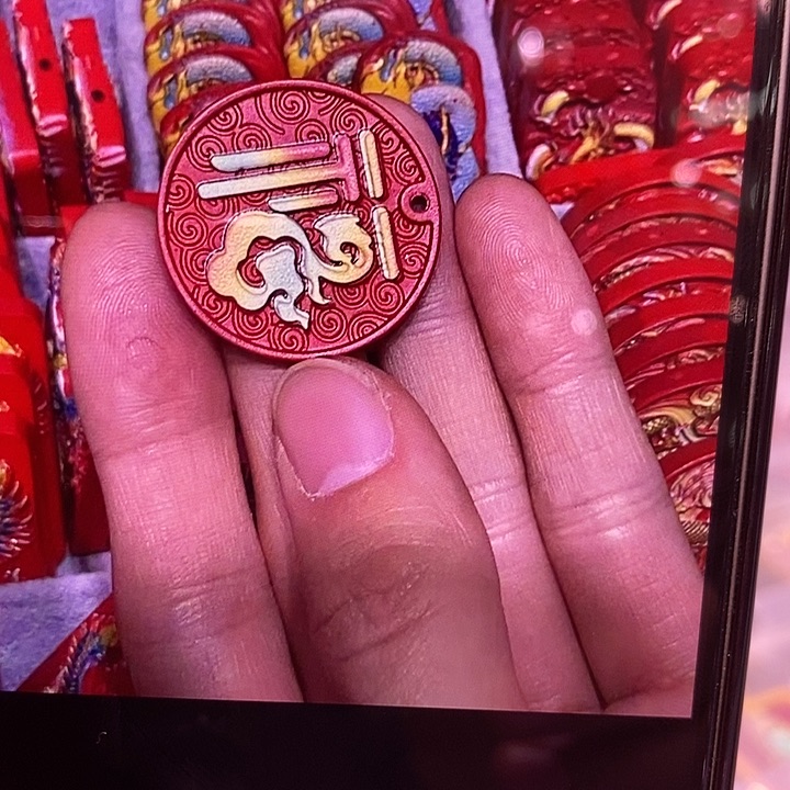 天然辰砂手机挂设计