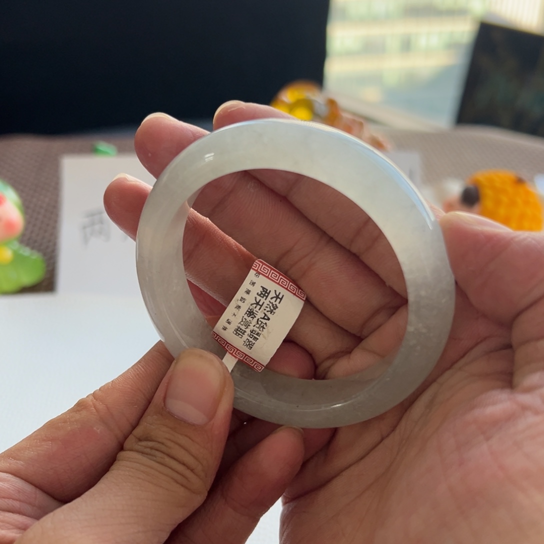 翡翠未镶嵌手镯11号 55