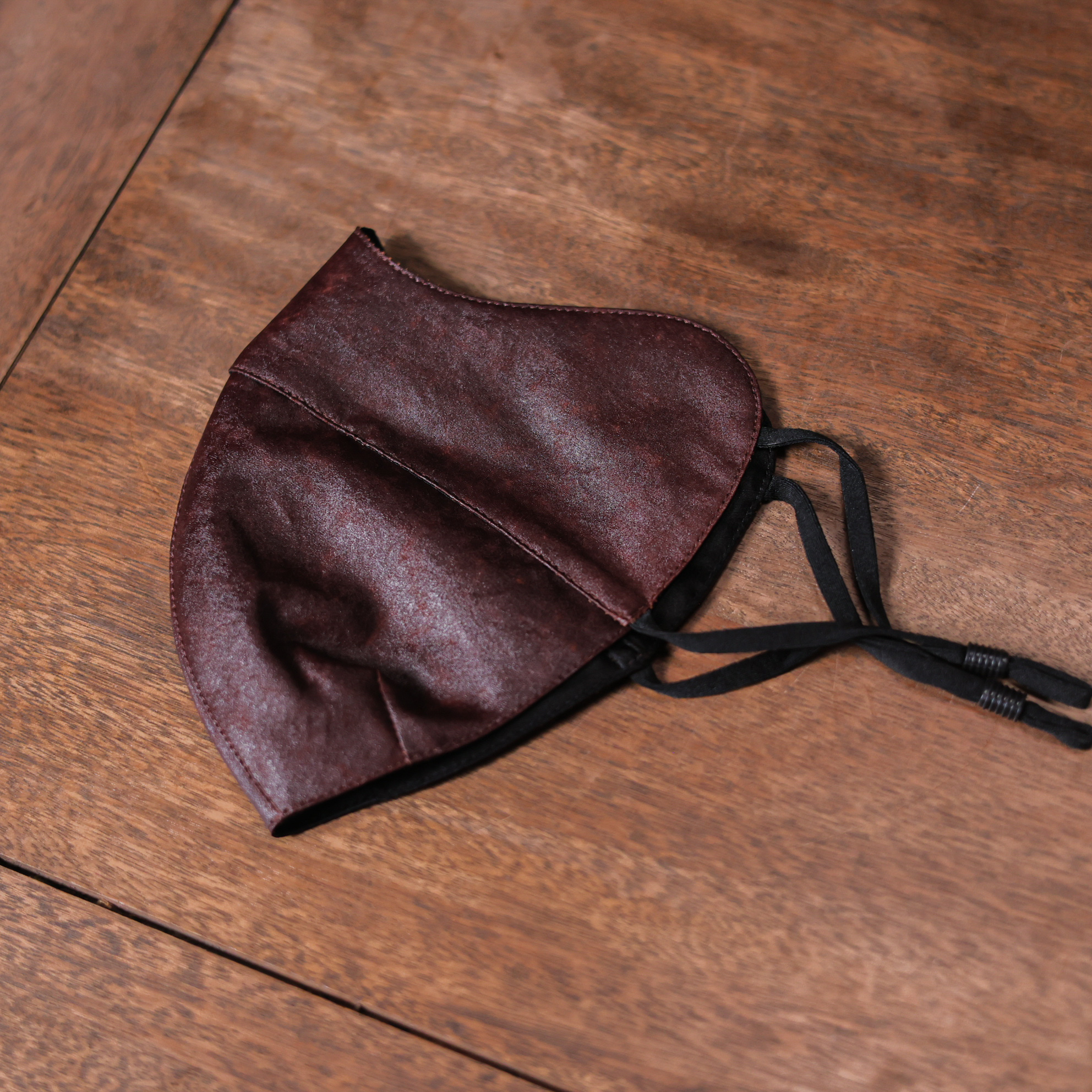 【静姐小院】【红色龟纹】真丝红云纱口罩（慢蓝S1205）