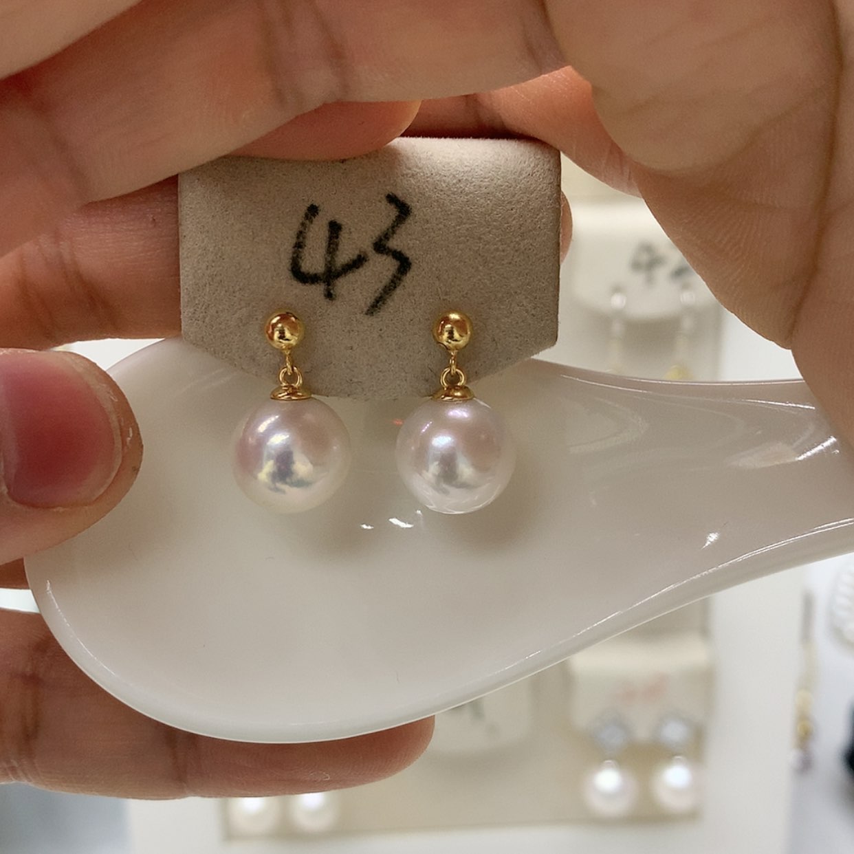 【闪购商品】淡水珍珠耳饰银S925镶嵌