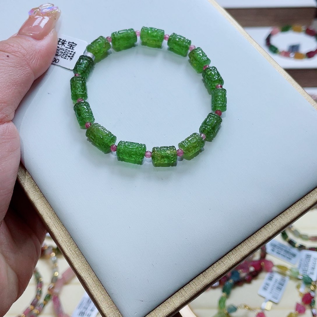 碧玺手串未镶嵌多样性发其一