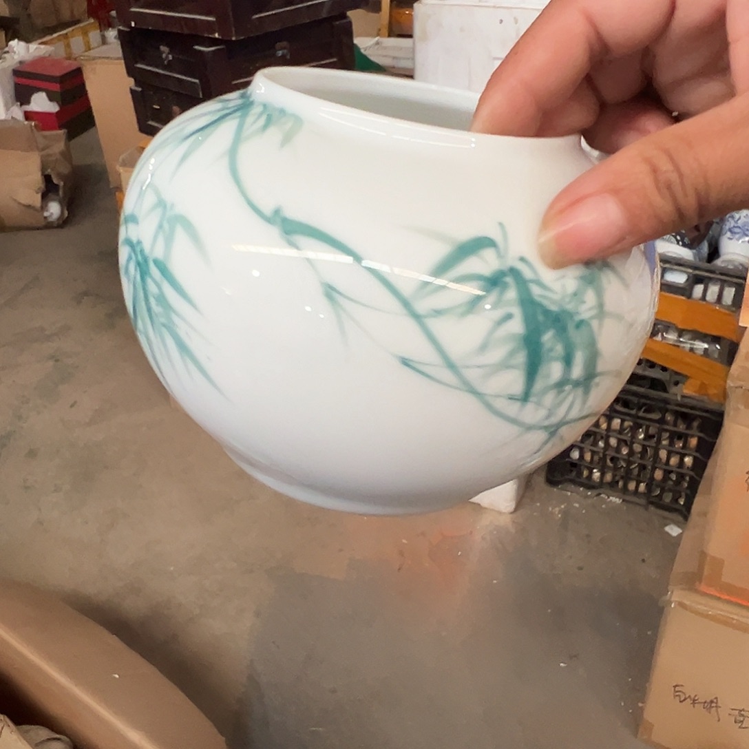 醴陵瓷直播供货基地手绘