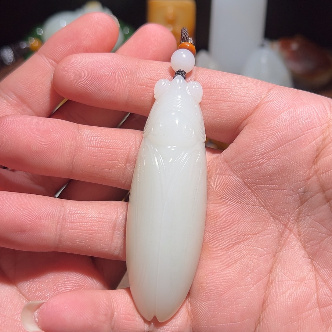 漂***海和田玉未镶嵌颈饰