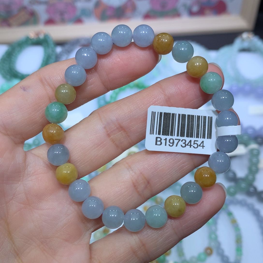 翡翠未镶嵌手链天然