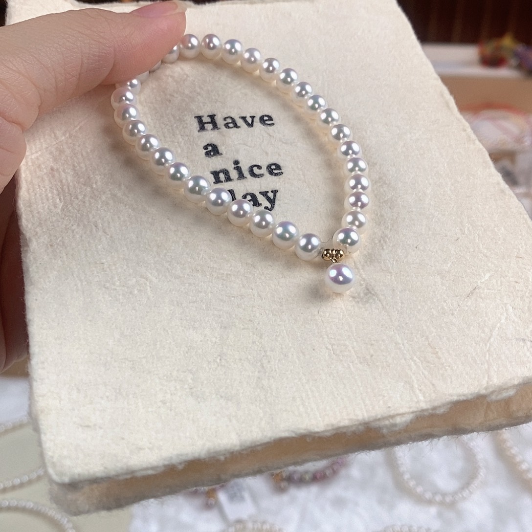 淡水珍珠手绳银S925镶嵌