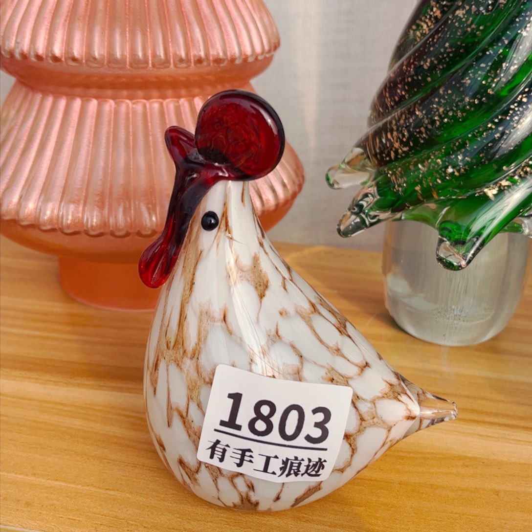 琉璃1803有手工痕迹  琉璃摆件和花瓶