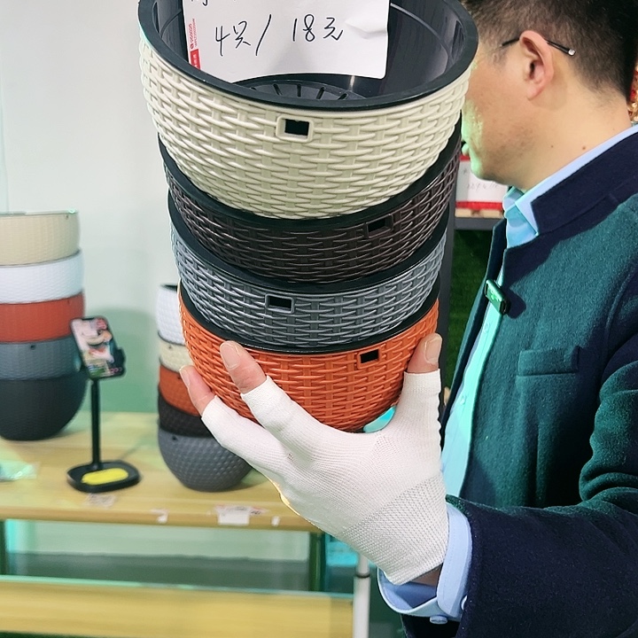 正品编织吊篮口17高11白色4套