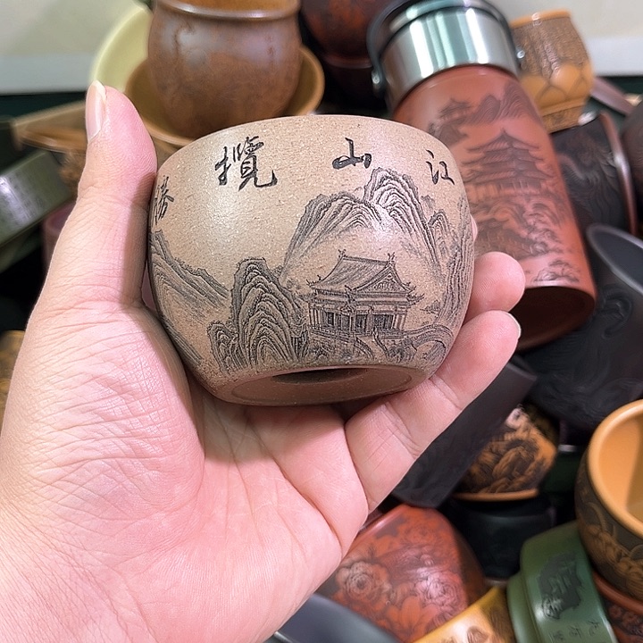 茶杯紫砂全手工紫砂主人杯