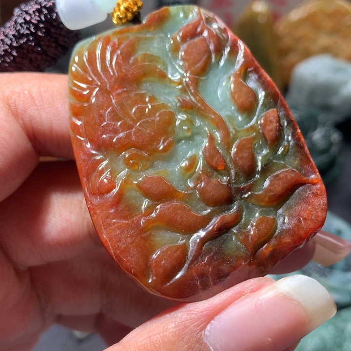 翡翠未镶嵌颈饰保真天然a货翡翠