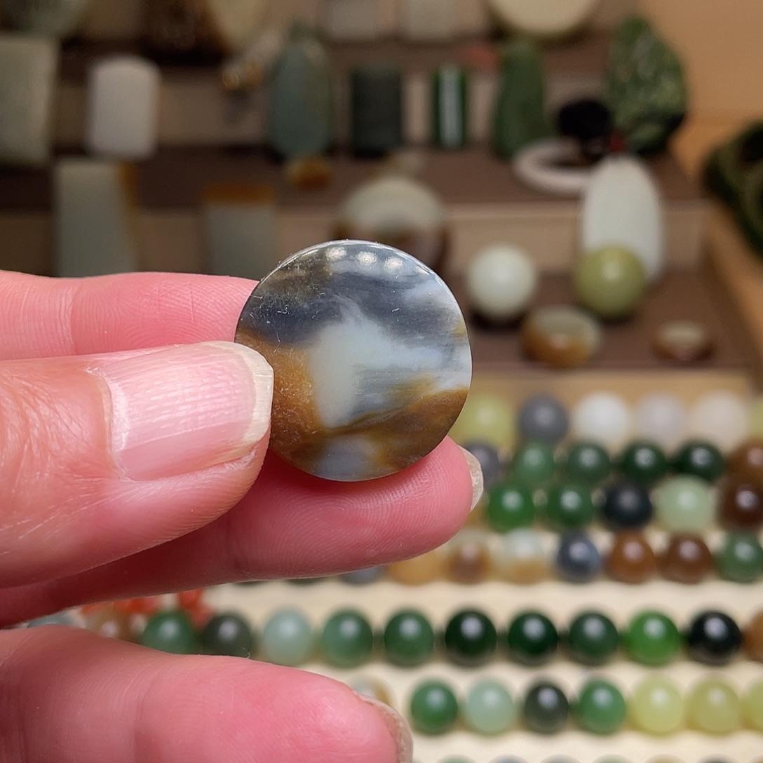 和田玉未镶嵌吊坠(不含链)