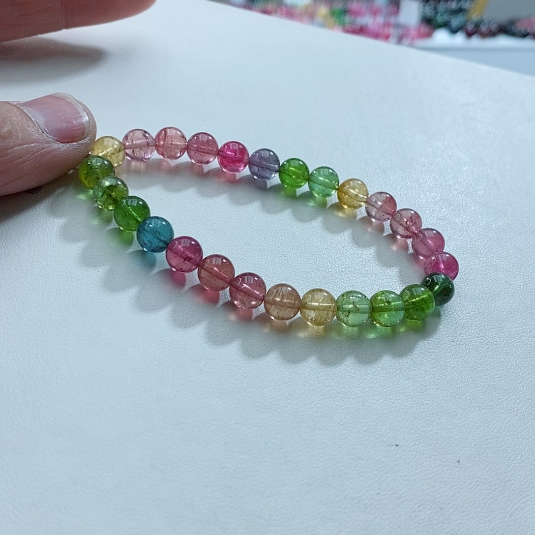 碧玺手链未镶嵌手链