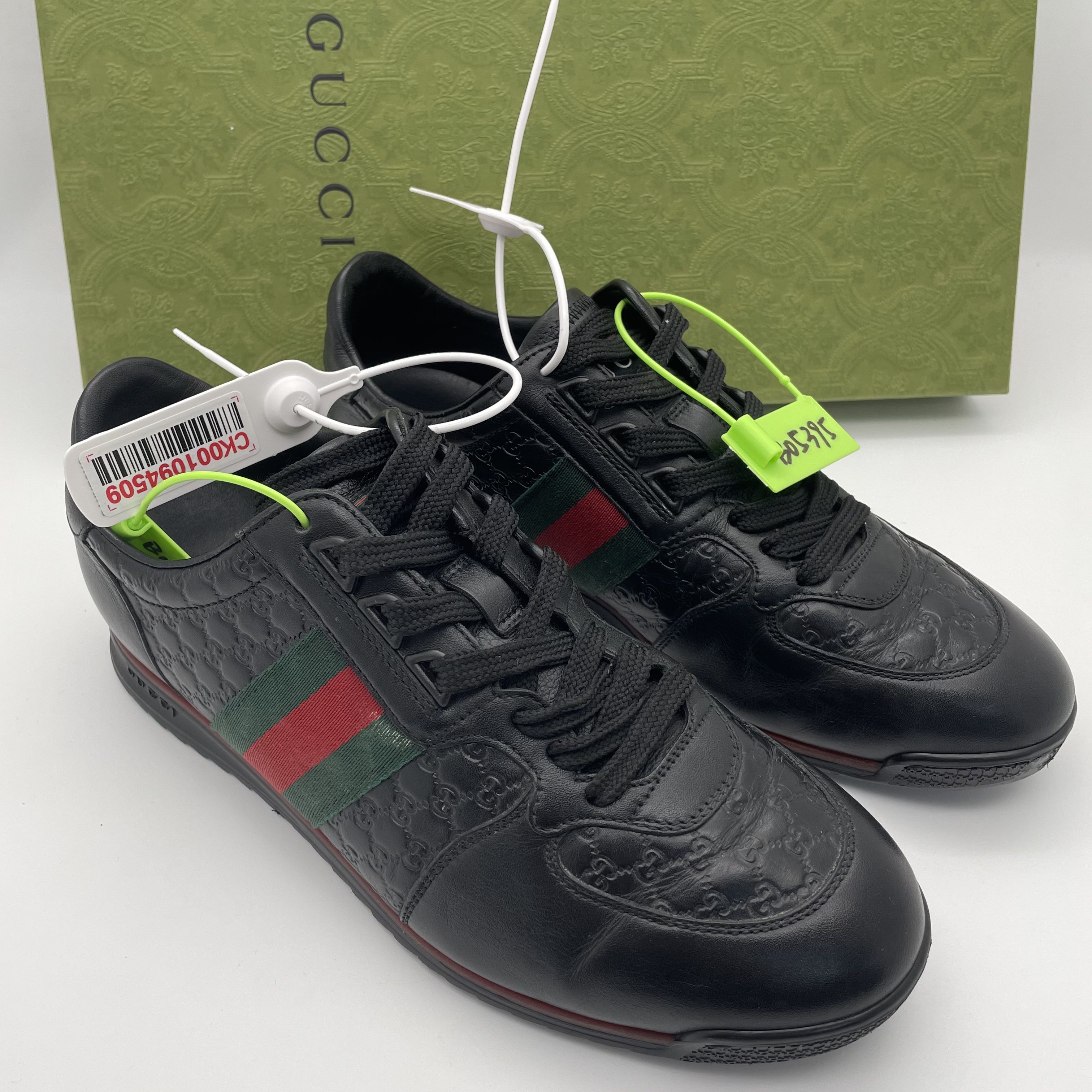95新 GUCCI/古驰 /40/42/41.5欧码 男款 高尔夫老花双G舒适板鞋