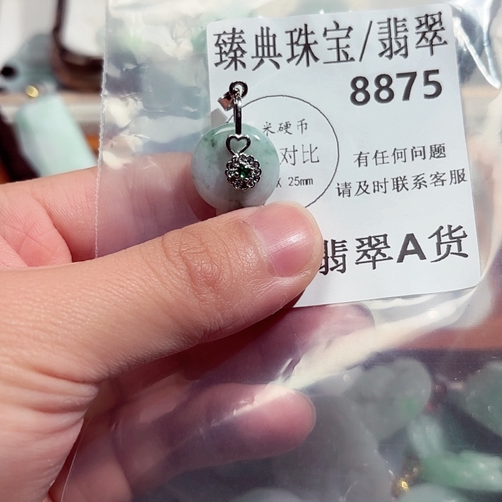 翡翠颈饰未镶嵌8875。