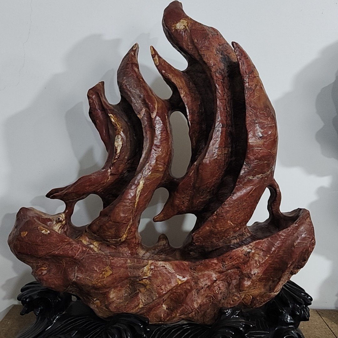 灵璧石 一帆风顺 