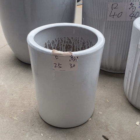 低腰白圆柱中 口25/30