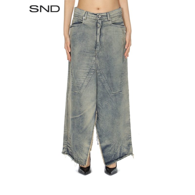 SND【RICK OWENS 设计师品牌】SND PF25 开叉宽松长半裙