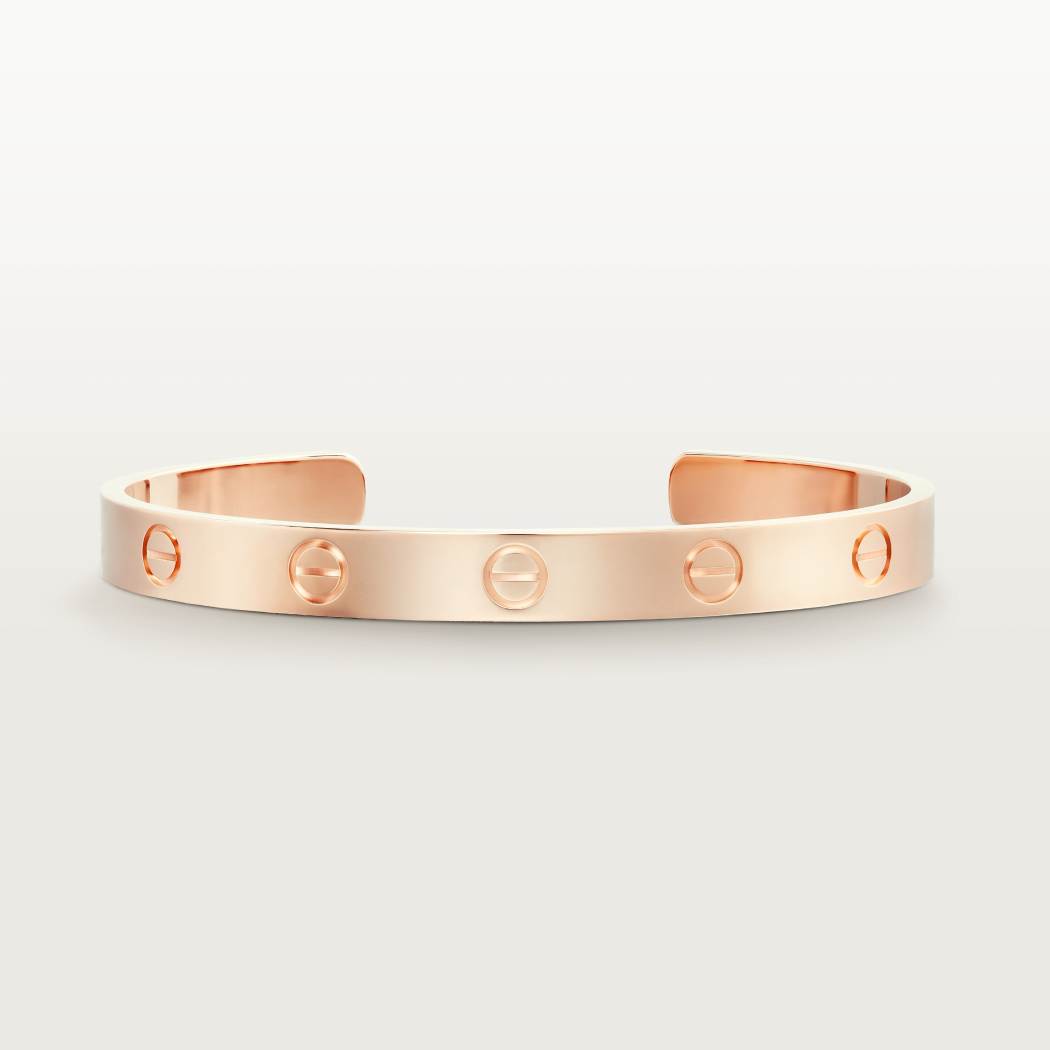 99新 Cartier/卡地亚 玫瑰金开口手镯16码，公价40500，S8269
