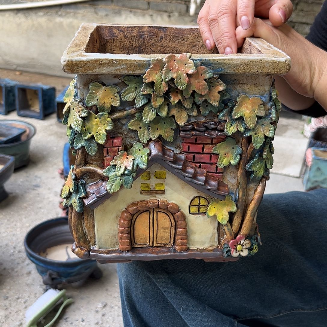 夜***子福利66 号陶然花器手工花盆