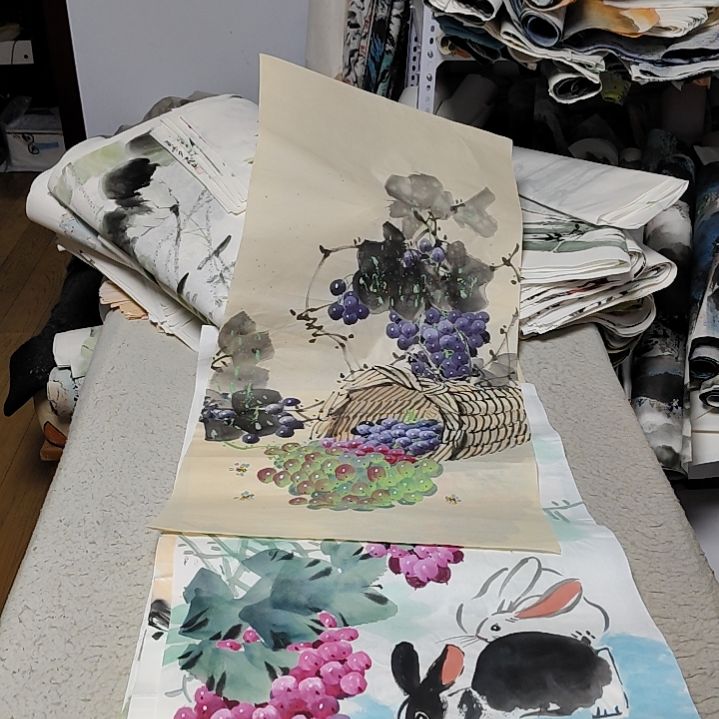 ，***国画落款卡章后台备注