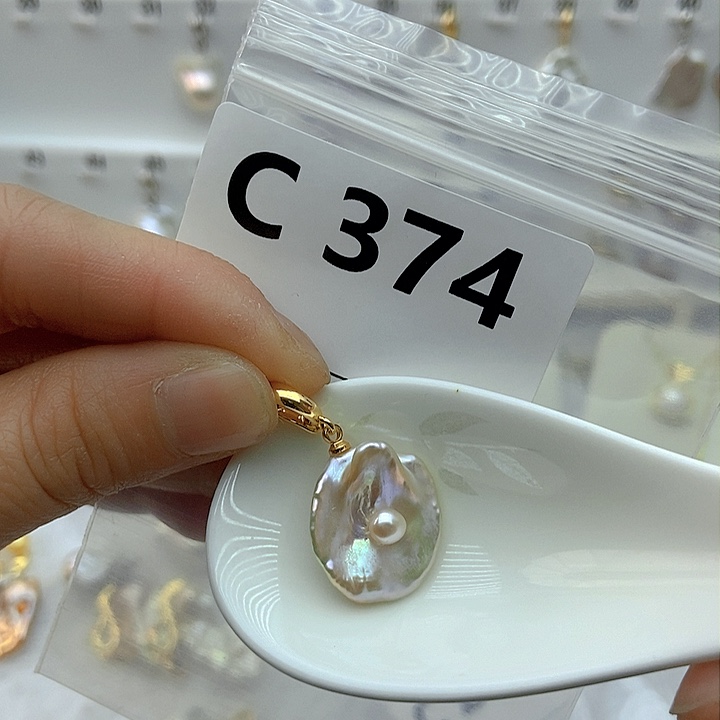 淡水珍珠颈饰银S925镶嵌