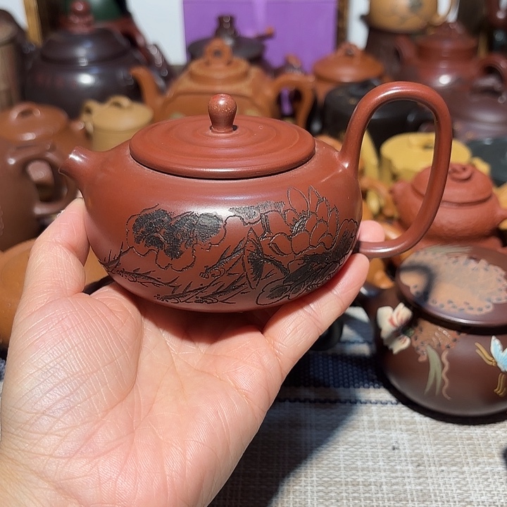 茶壶紫砂原矿宜兴紫砂200cc