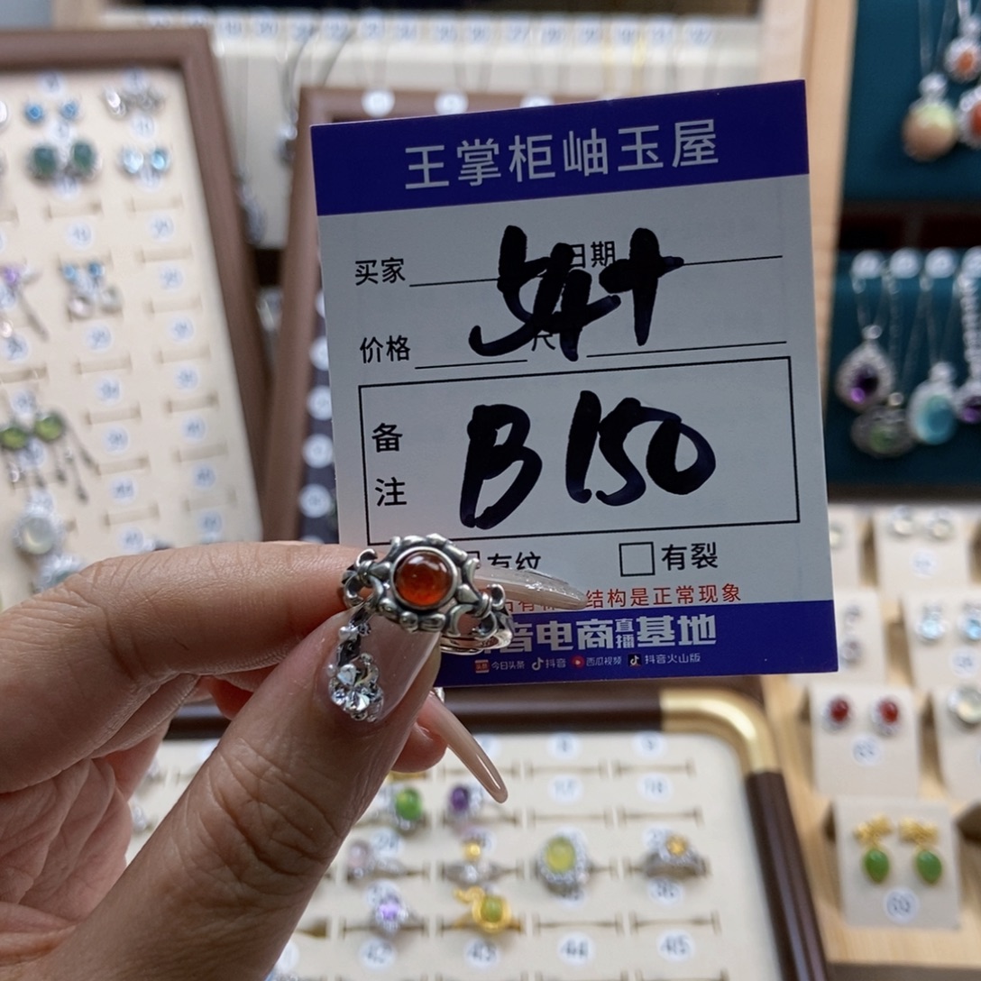 银S925镶嵌颈饰石榴石