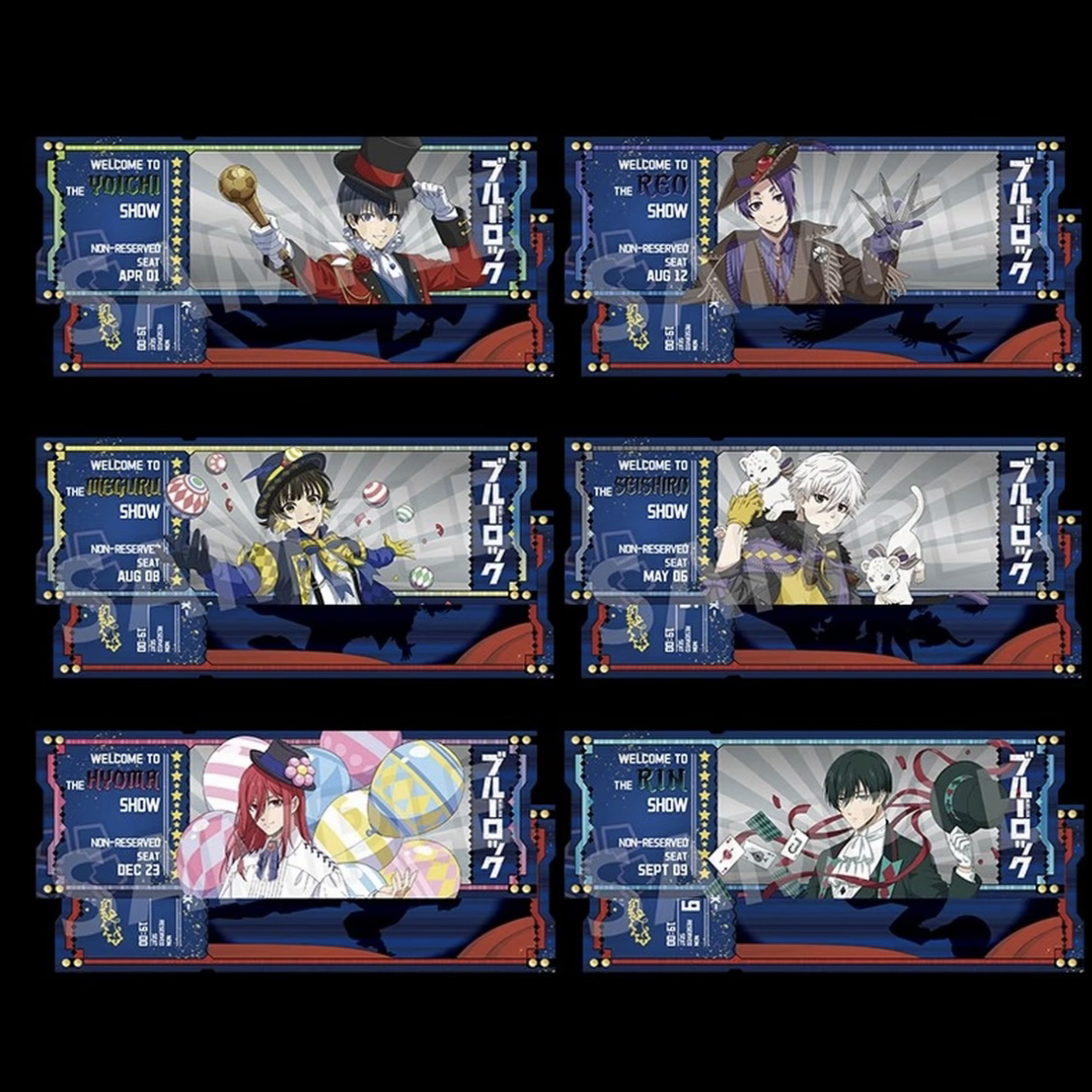 【日谷特价】蓝色监狱 马戏团镭射票盲盒【正品保障】