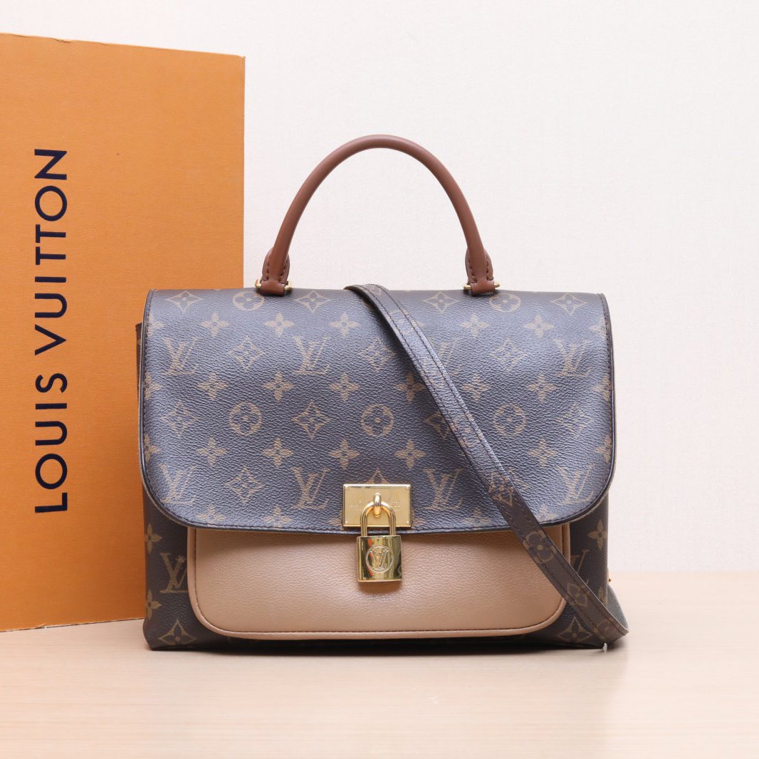 95新 LouisVuitton/路易威登 -hd黑黑精选 9842 手提邮差包 驼色 