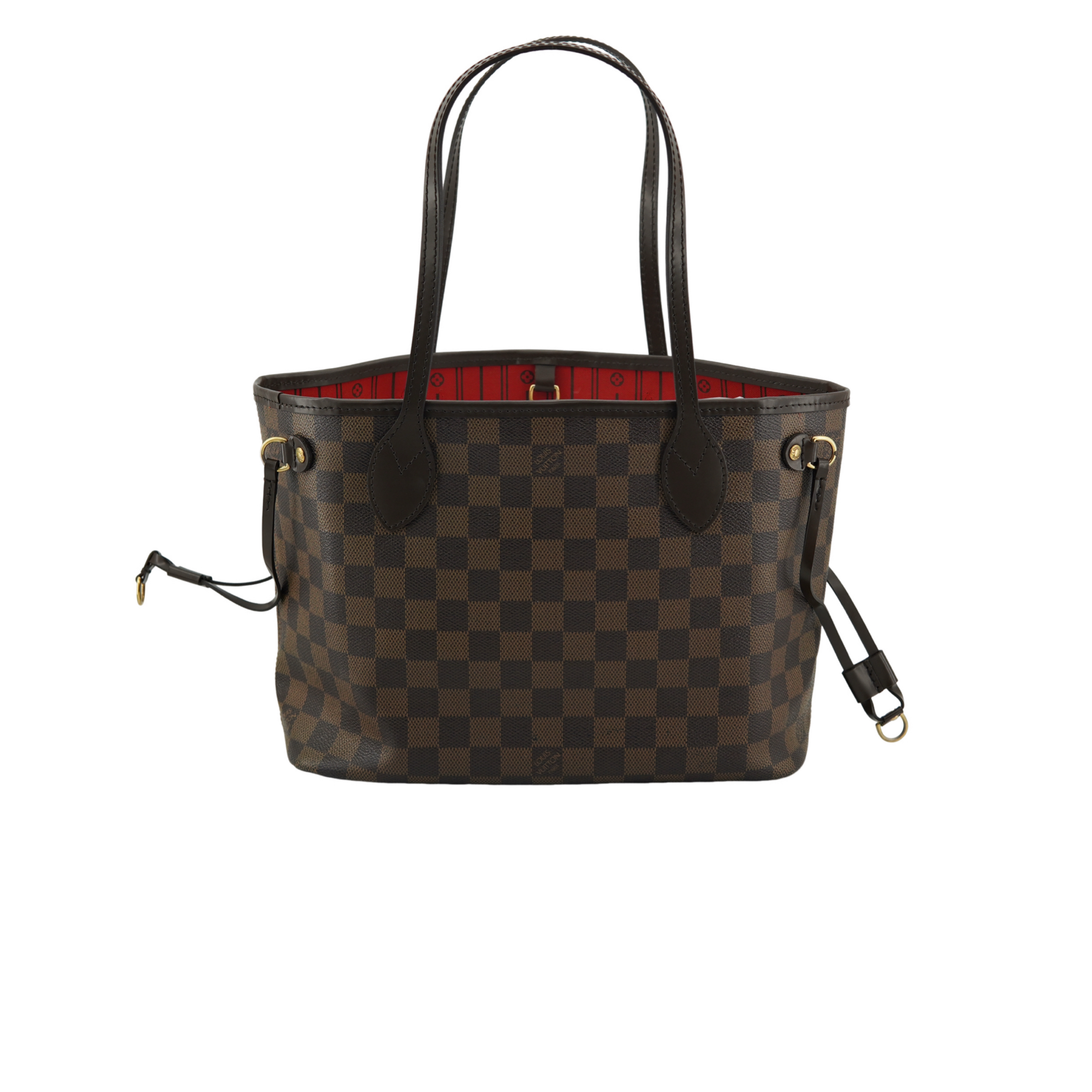 95新 LouisVuitton/路易威登 棕色棋盘格NF小号单肩手提包/换手腕