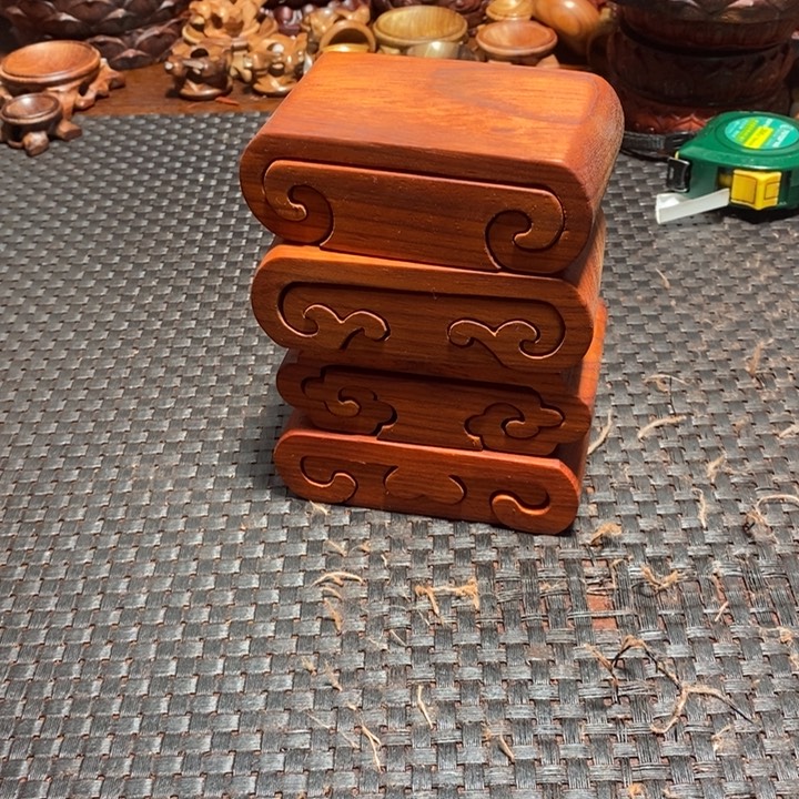 邵氏紫檀红花梨底座