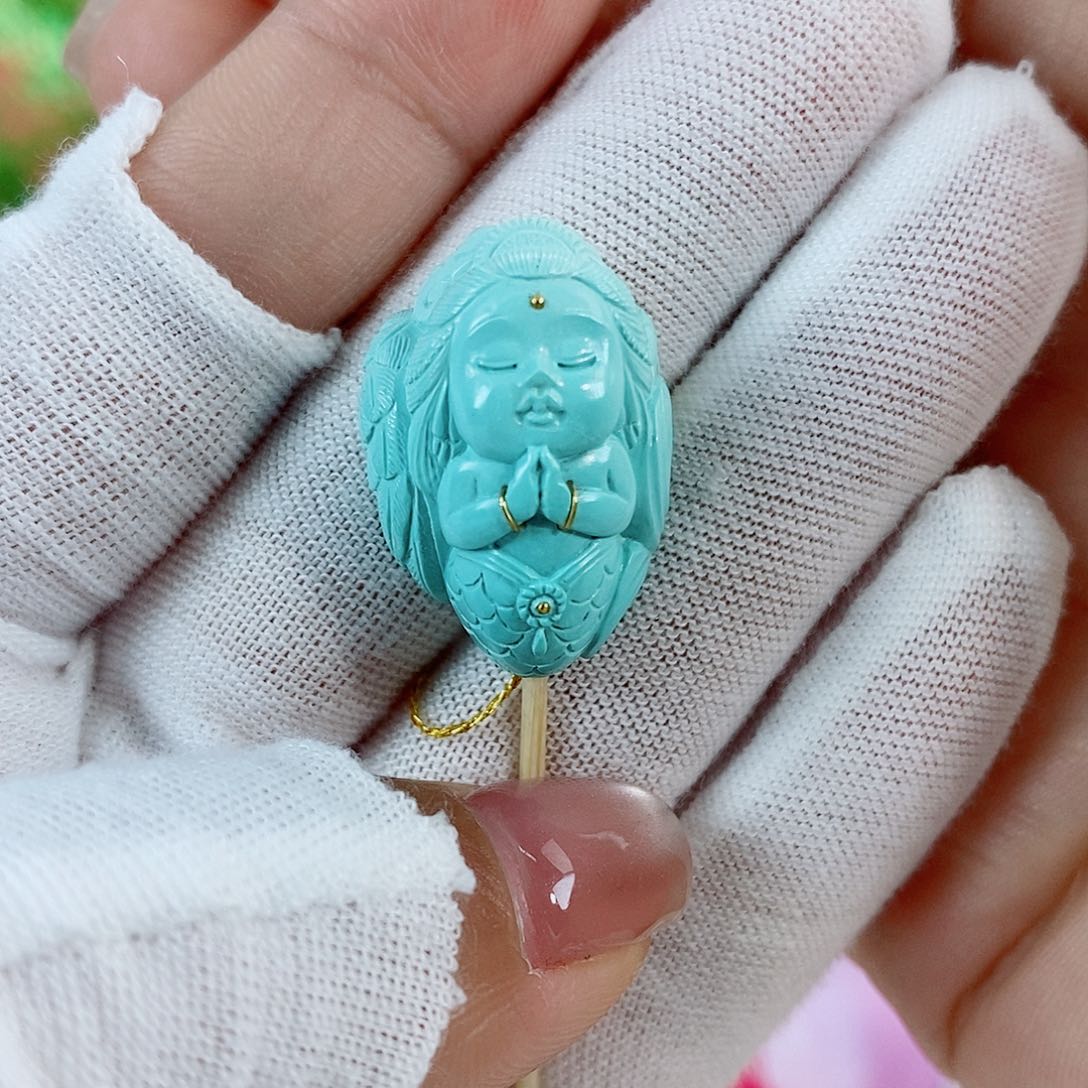 绿松石珠宝奇石未镶嵌