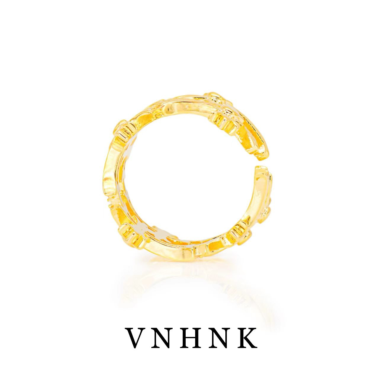 铜合金合成锆石戒指 美可儿   A435  金色时尚百搭戒指