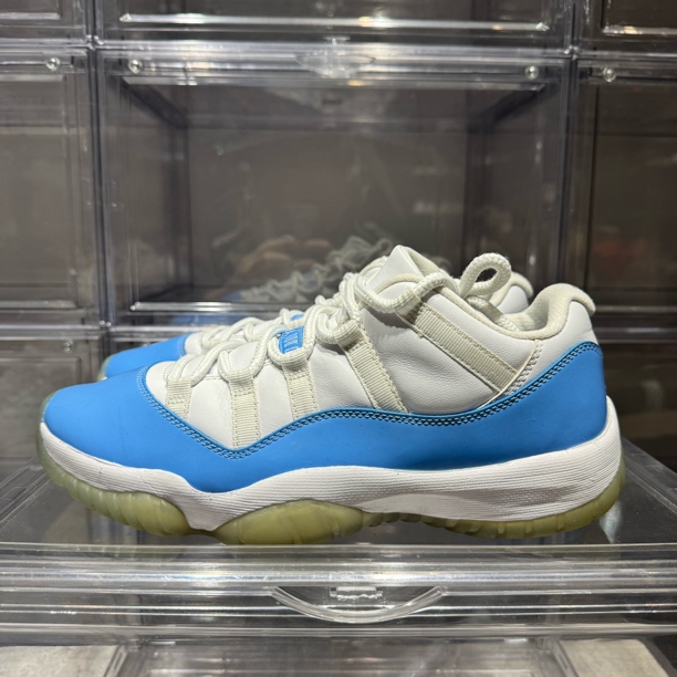 90新  42码 二手 无盒 AJ11北卡蓝UNC LOW  低帮 复古篮球鞋 