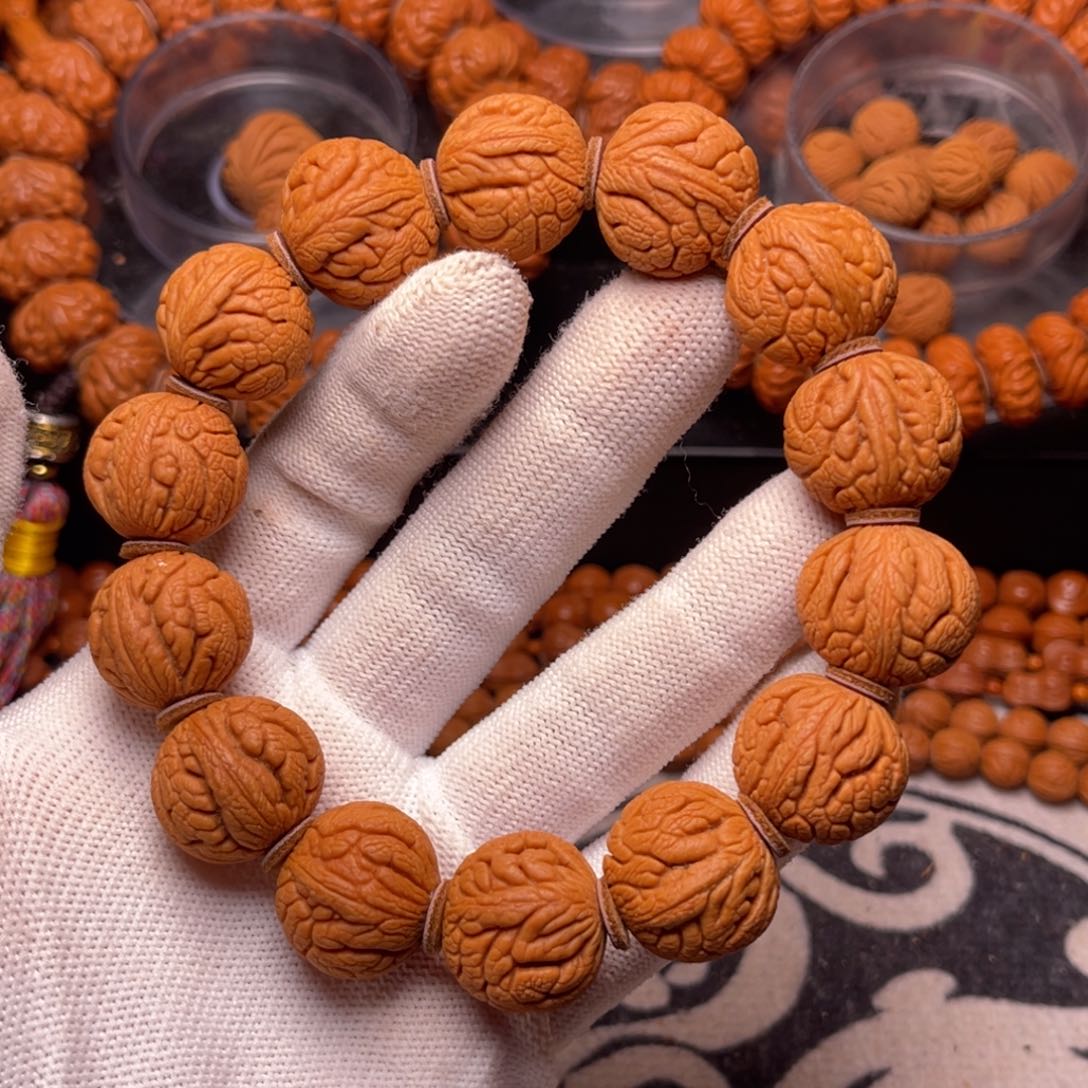 手串桃核精品金丝龙珠2.0