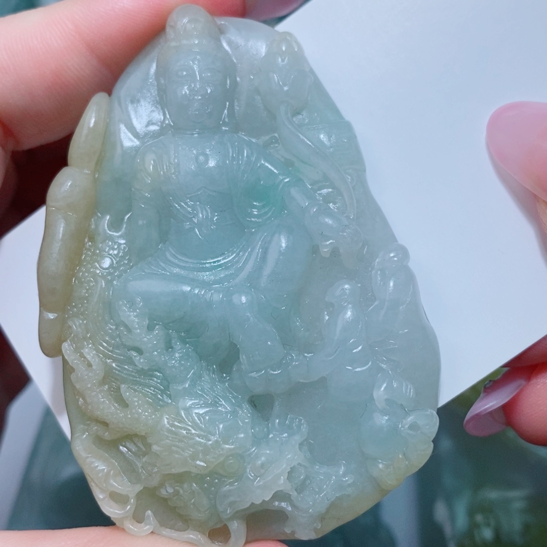 定制翡翠未镶嵌吊坠