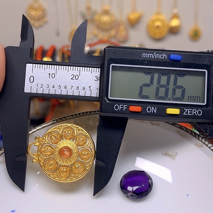紫晶颈饰银S925镶嵌紫晶925镶嵌78