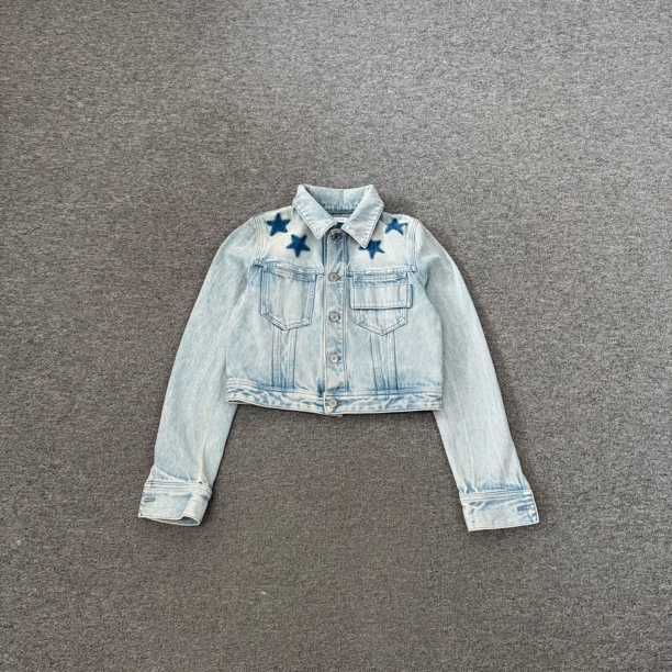 99新 AMIPARIS 纪梵希 givenchy 五角星牛仔外套 38码