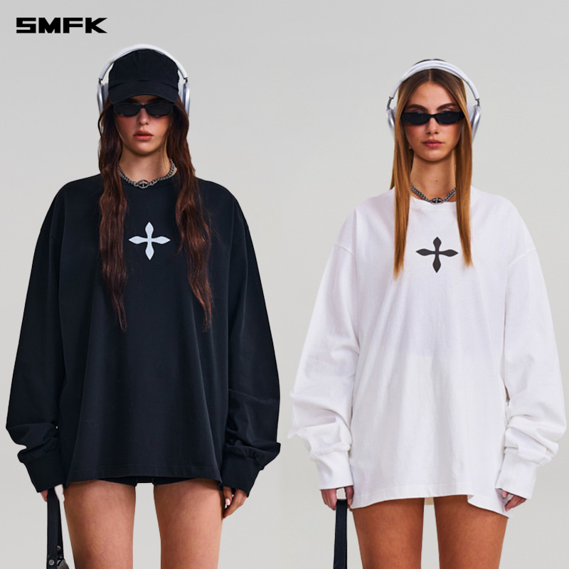 SMFK雕像巨型长袖上衣 CP016B2 休闲运动户外宽松百搭上衣