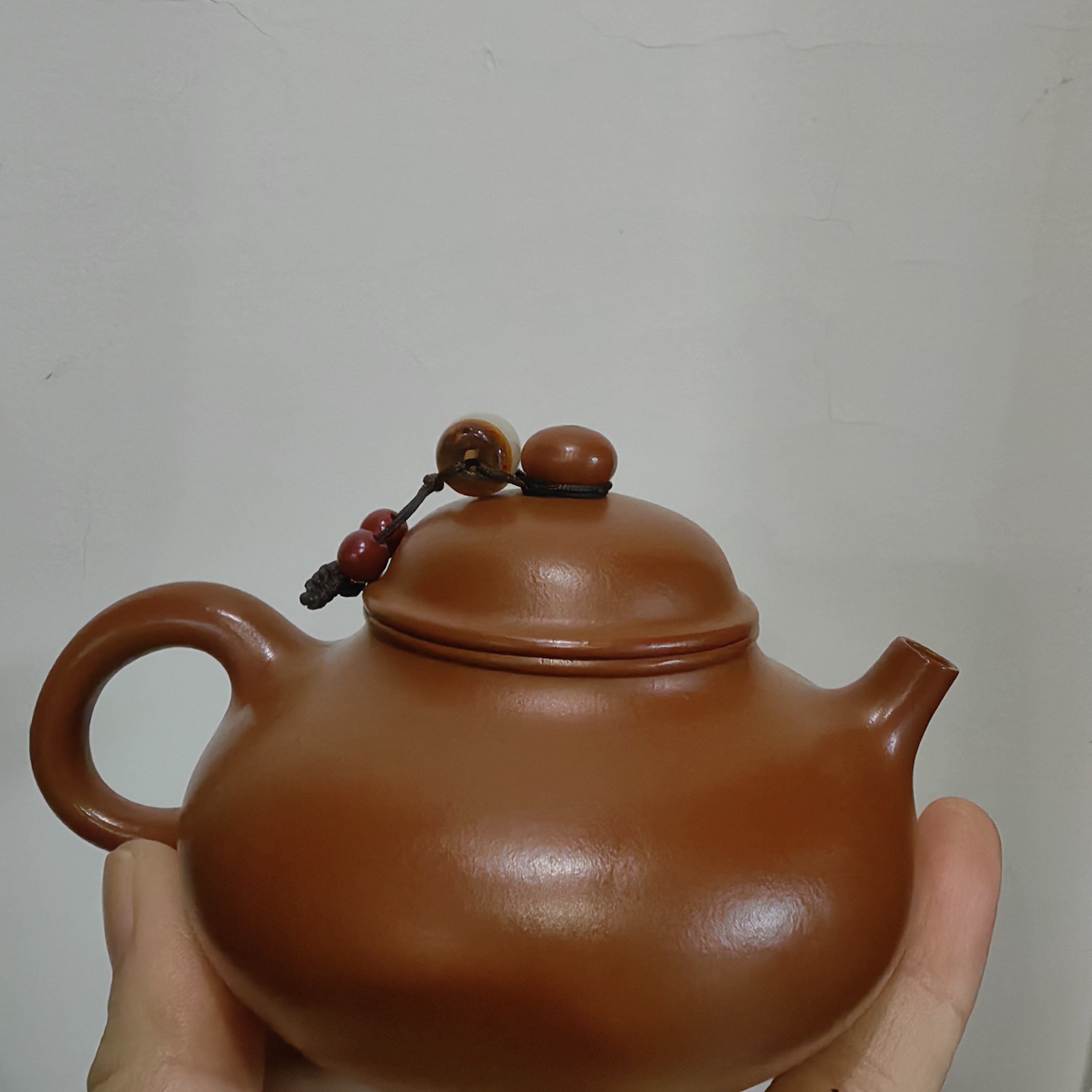 容天壶，原矿朱泥大红袍泥料，170毫升