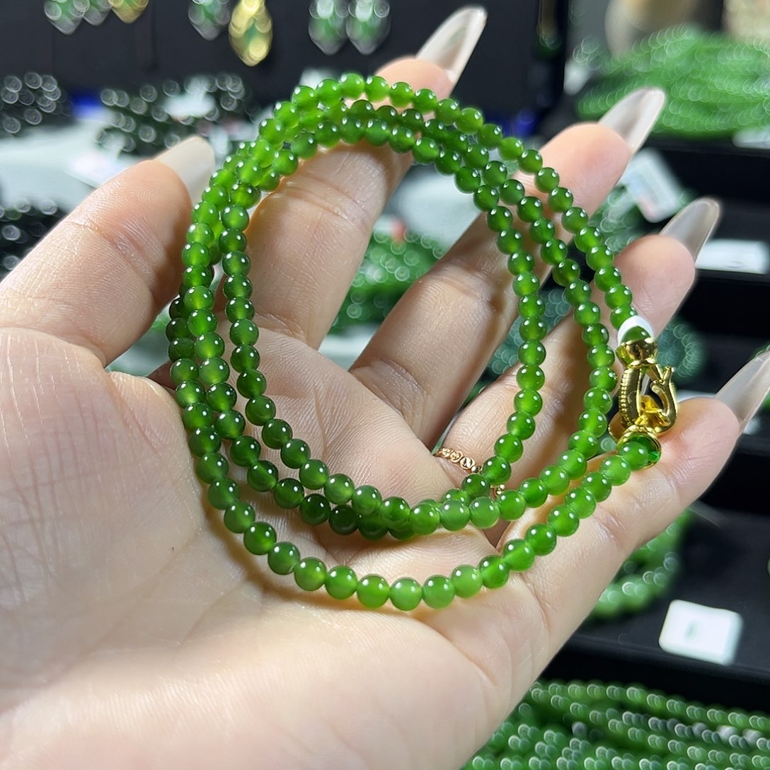 未镶嵌和田玉（碧玉）手链4