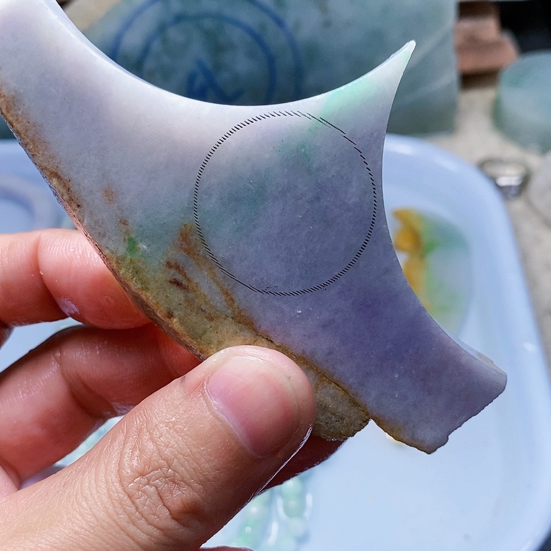 余***果翡翠未镶嵌颈饰988