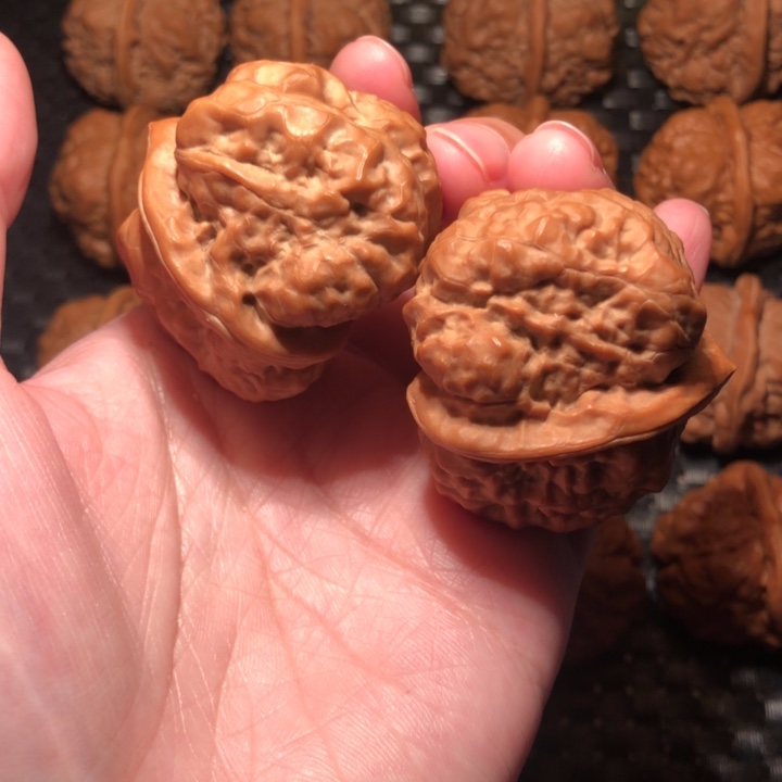 M***i文玩核桃把件蛙王