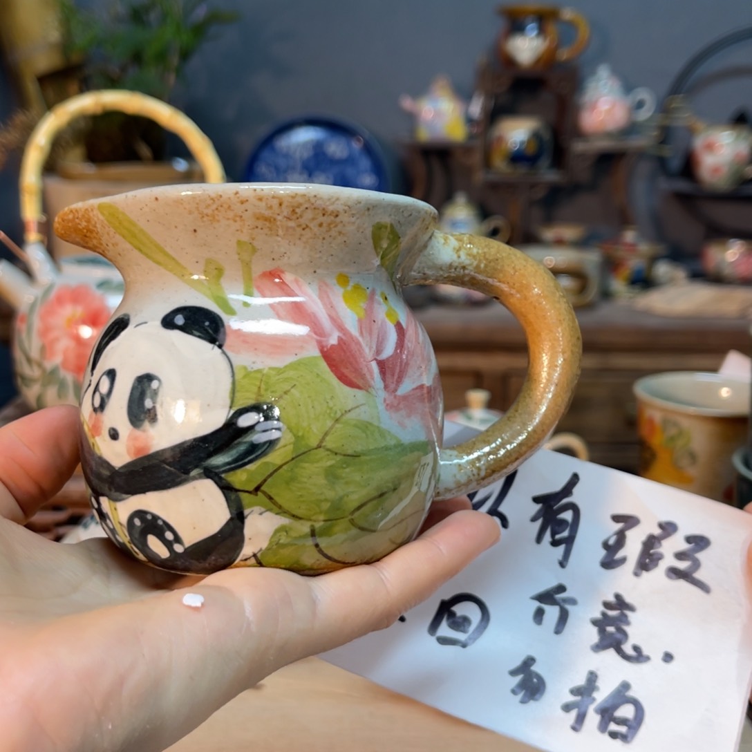 杯素浅陶瓷手工手绘