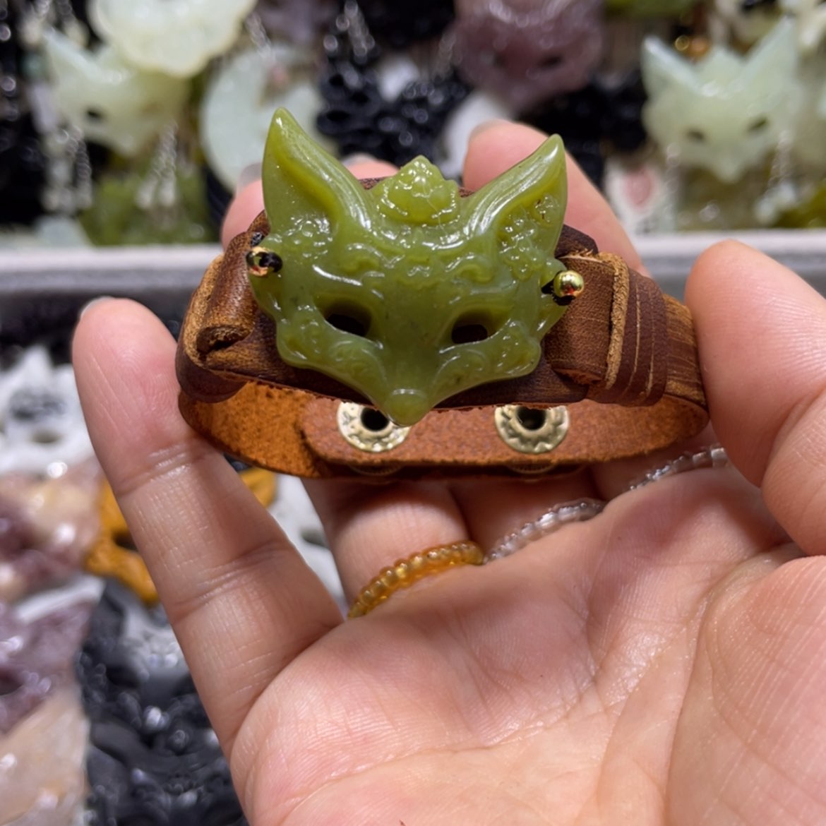 【闪购商品】岫玉颈饰未镶嵌16手牌