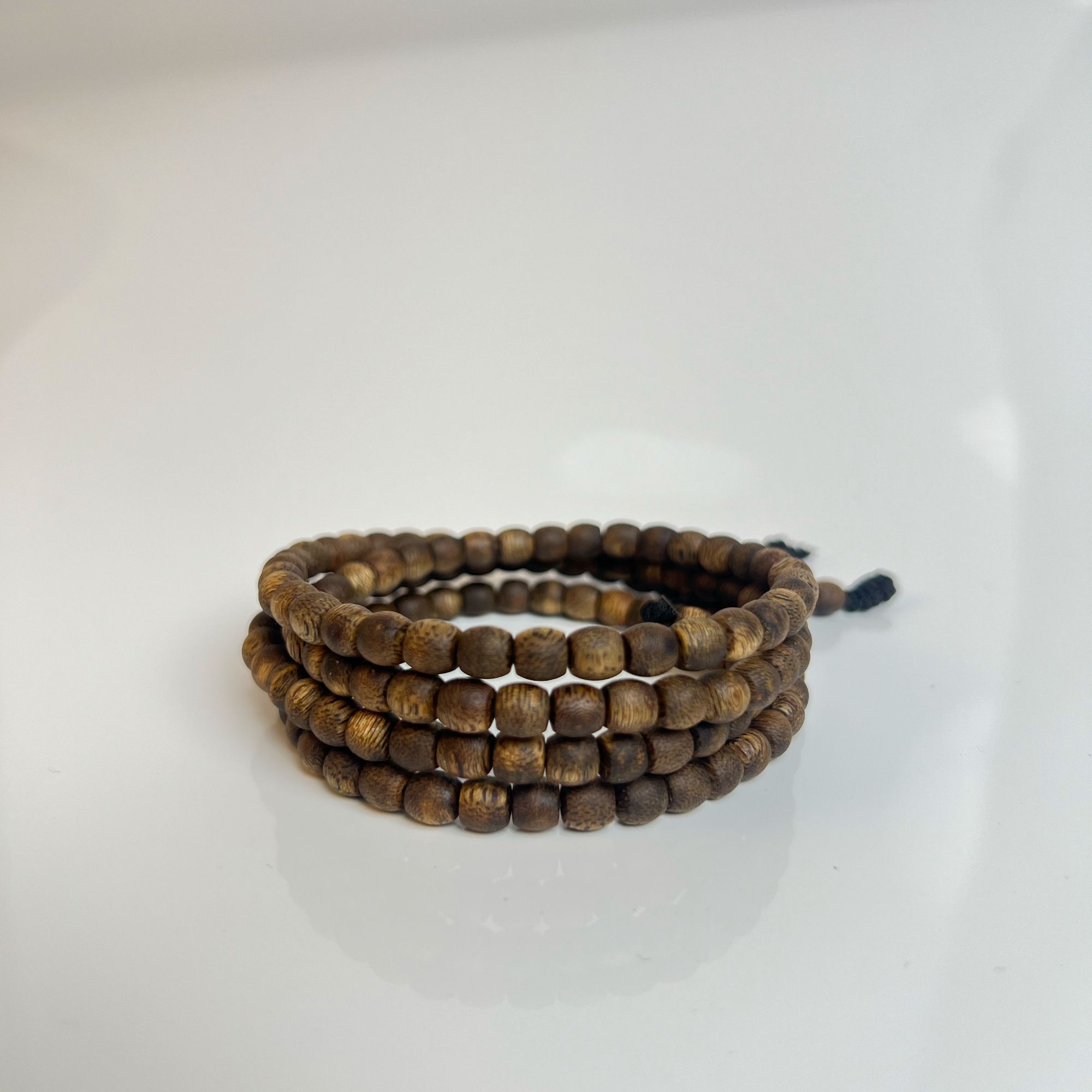 沉香莺歌绿奇楠5mm沉香鼓珠多圈手串纹理清晰花果蜜凉香