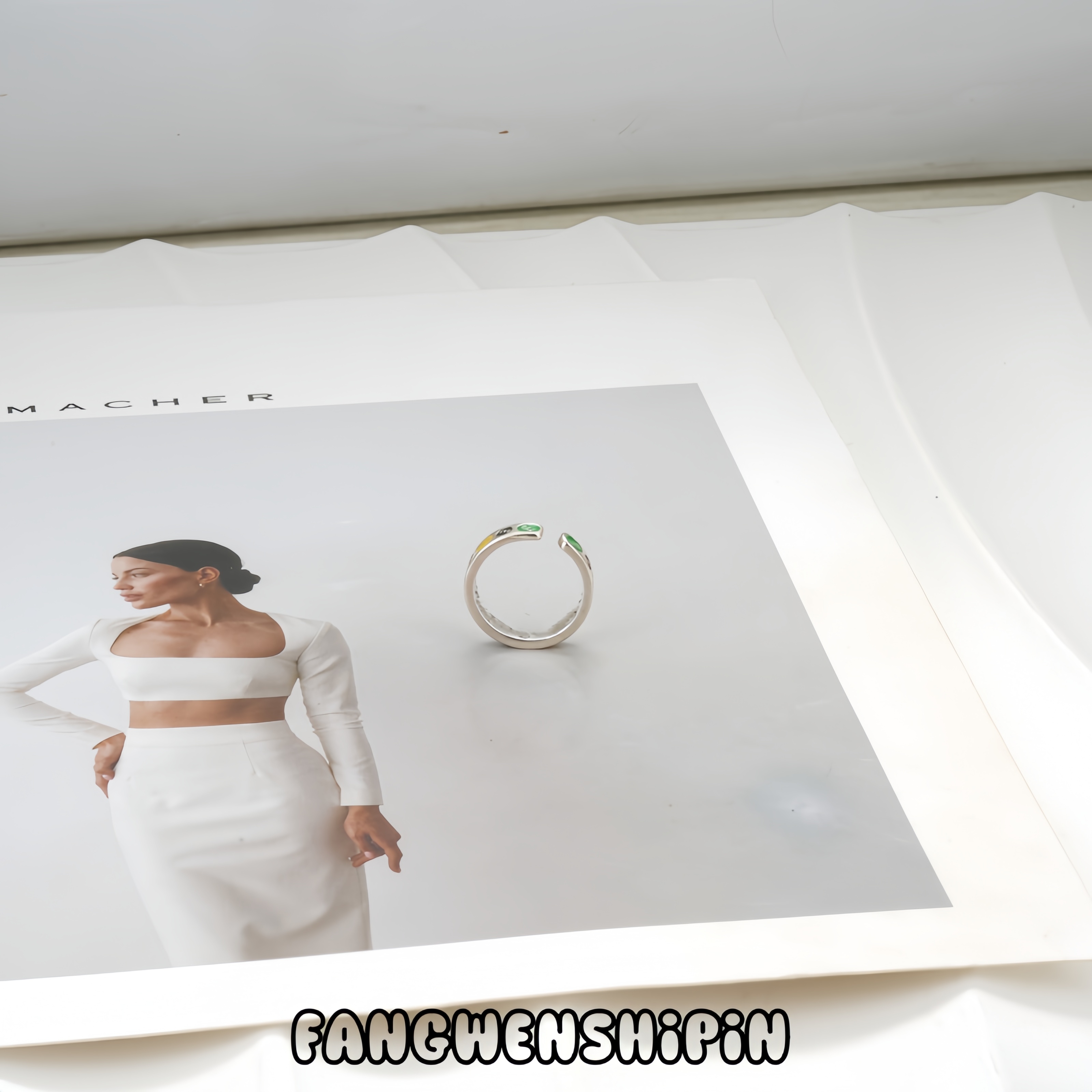 铜合金珐琅戒指 时尚百搭戒指1416