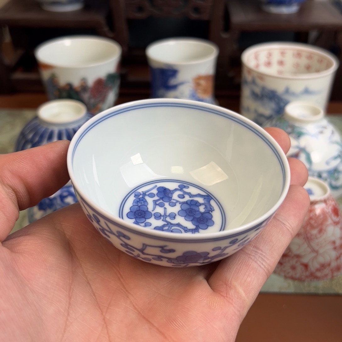 瓷片景德镇茶器手工手绘