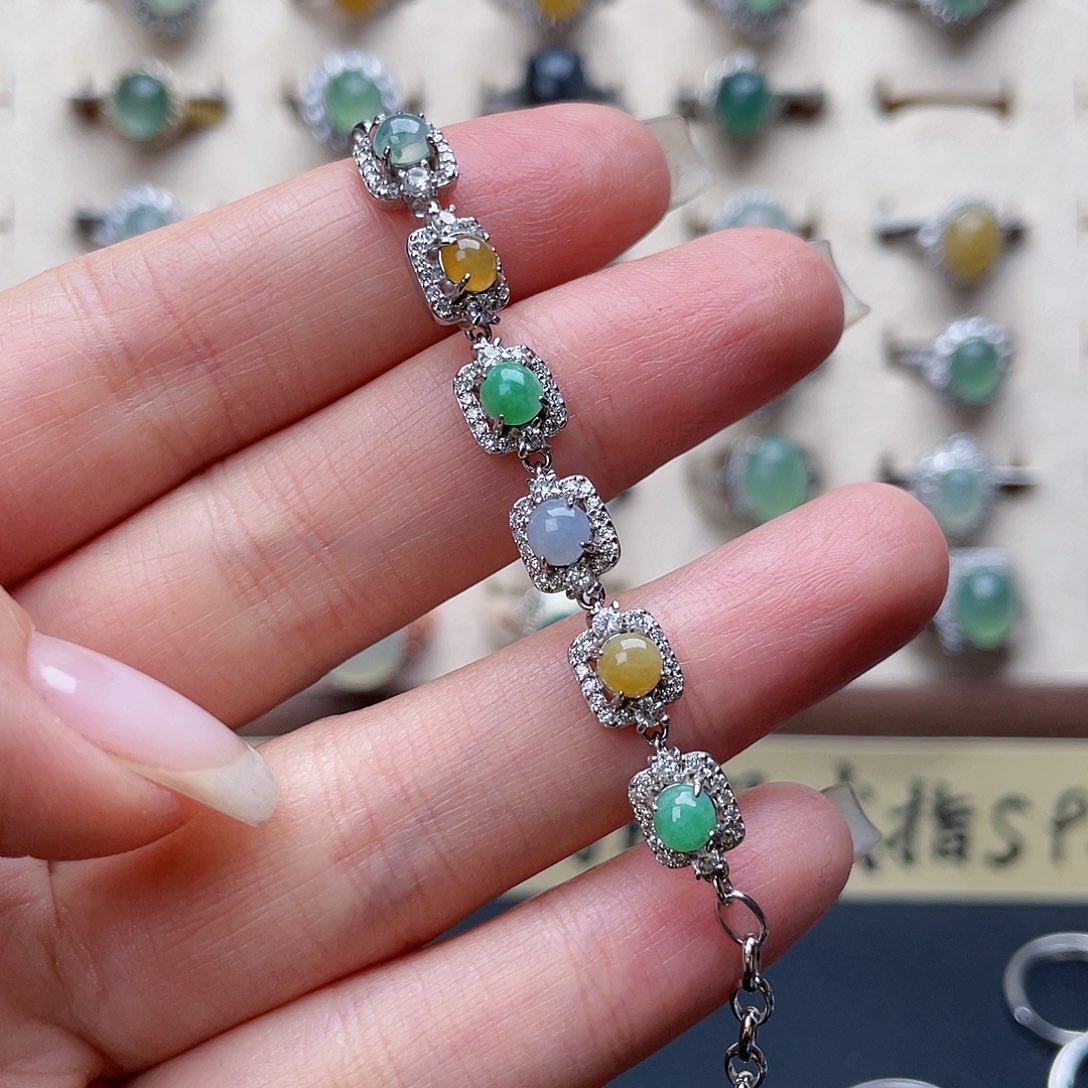 翡翠戒指未镶嵌手链