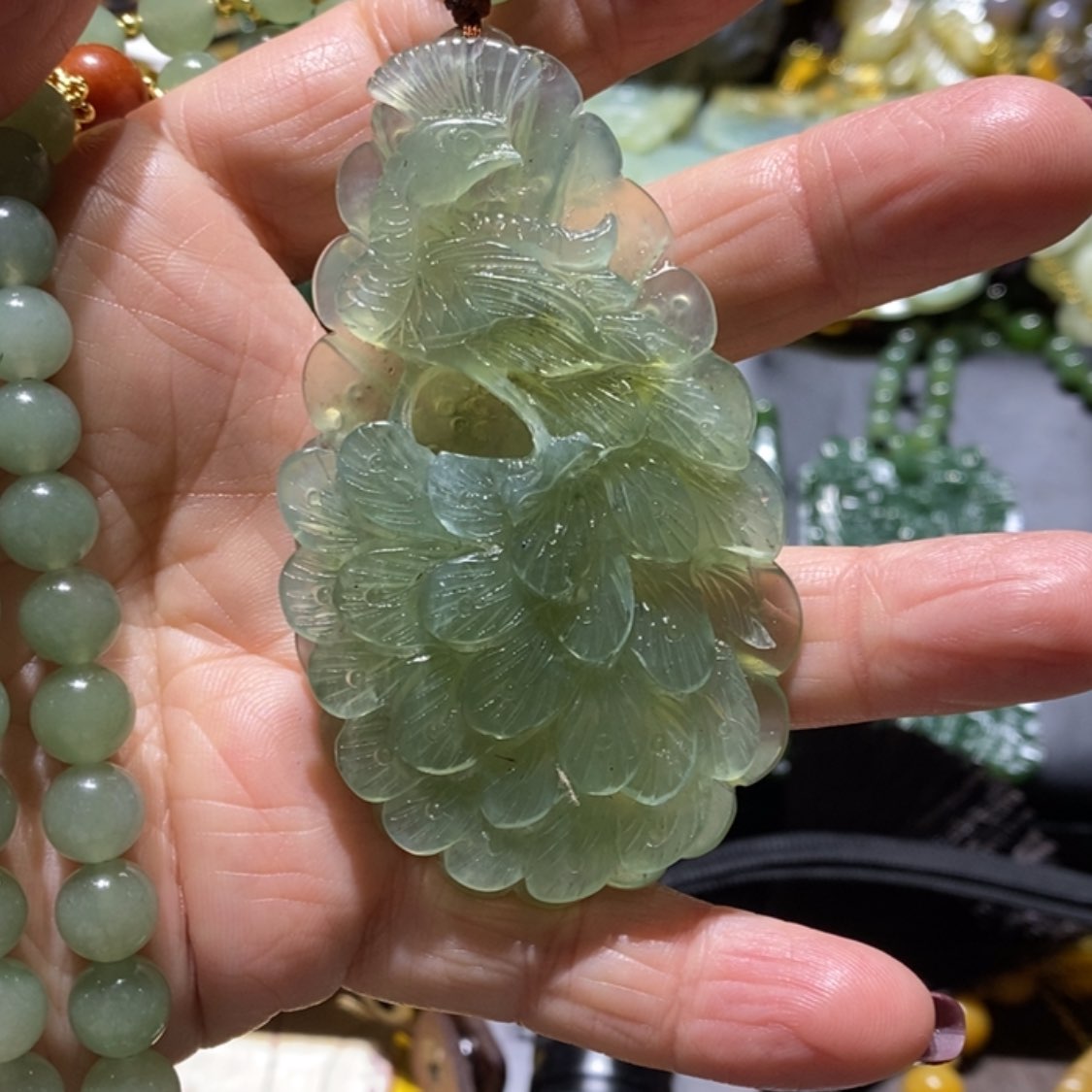 【闪购商品】岫玉毛衣链未镶嵌