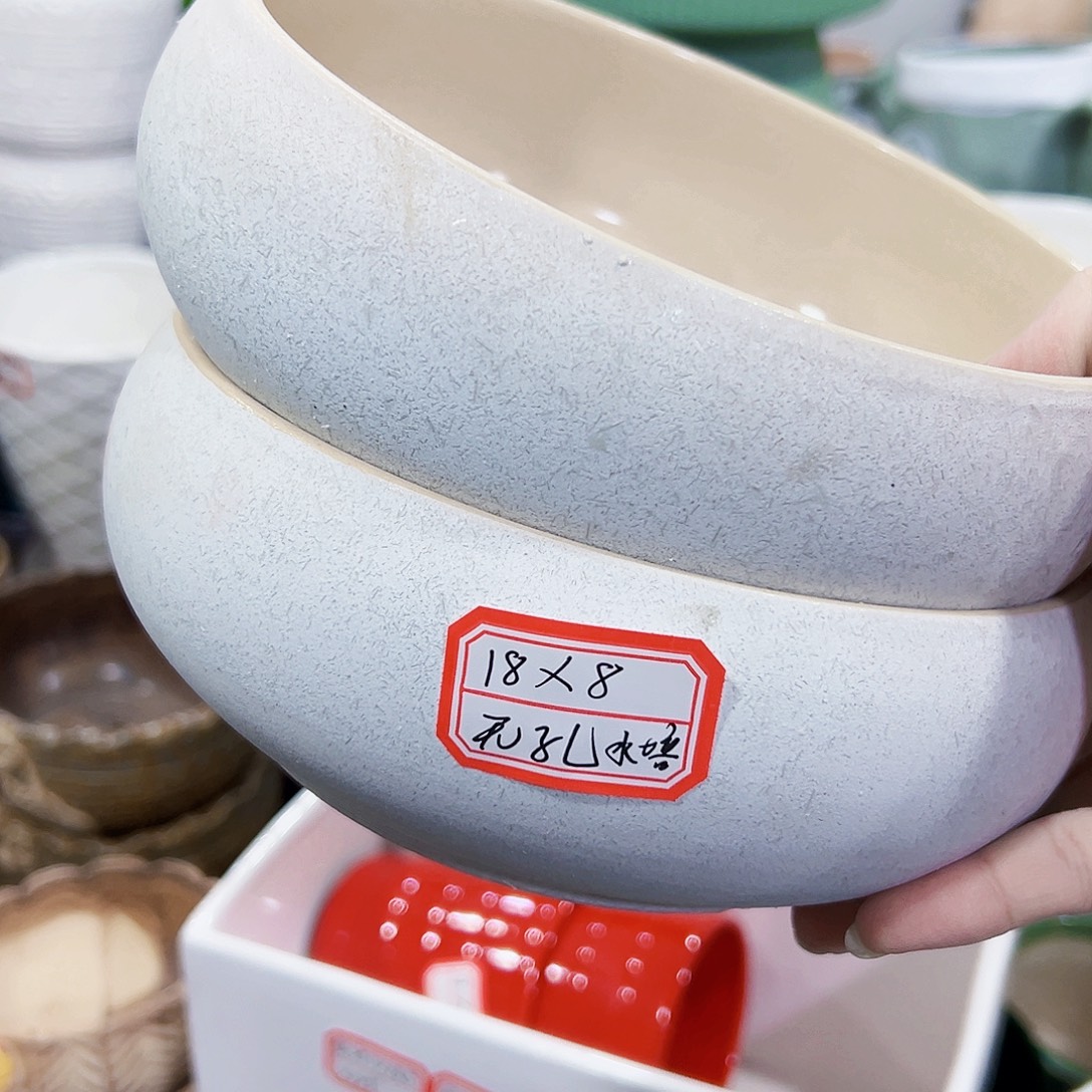 外贸尾单陶瓷花盆凑单10米包邮无孔